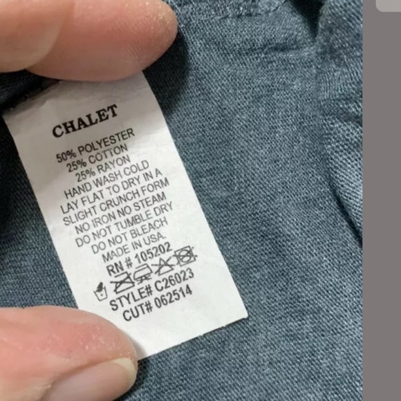 New Chalet Womens Dress Small Comfort Blue tan - Picture 7 of 7